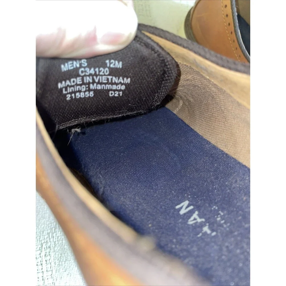 Cole Haan 360 Men’s Wingtip Comfort Shoes Sz 12 M Brown Leather Going Out Party